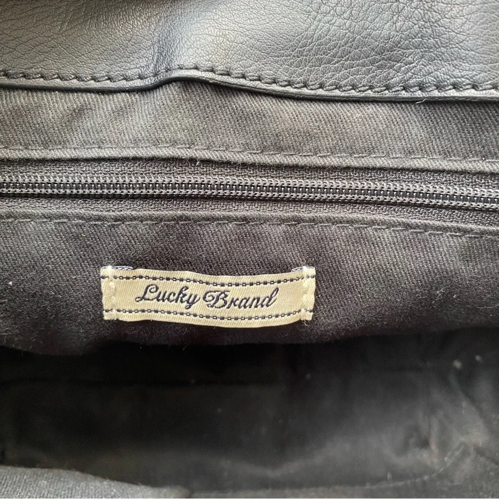 Lucky Brand‎ Women's Harley Crossbody Purse Bag Black Boho Casual Classic
